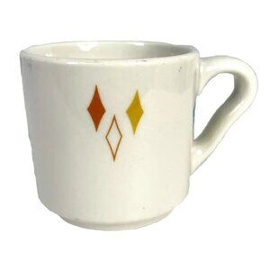 Mid Century Diamonds Vtg Syracuse China 98-H Diner Coffee Mug Cup USA Made 10oz